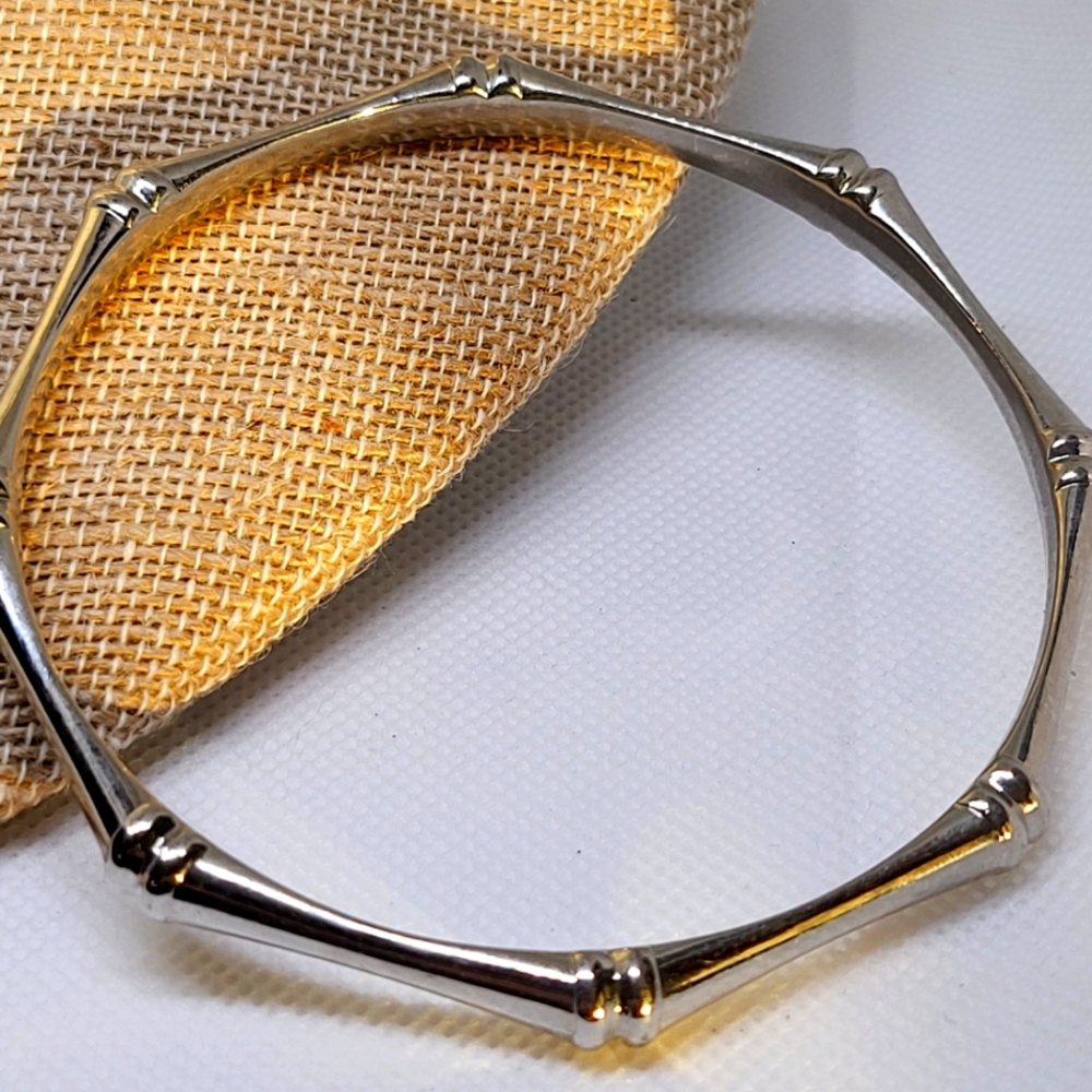 Silvertone Bangle Bracelet
